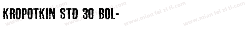 Kropotkin Std 30 Bol字体转换